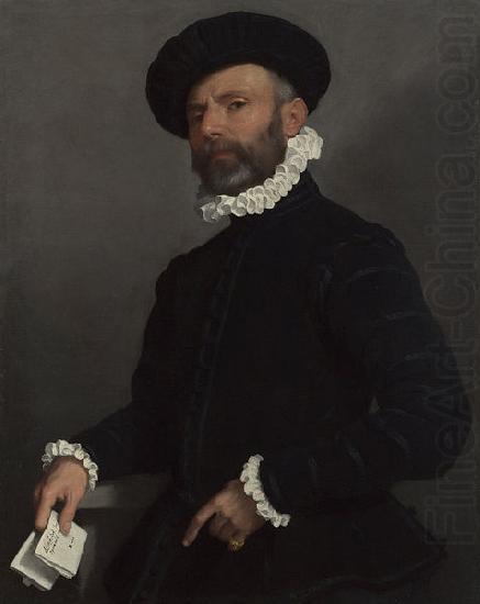 Giovanni Battista Moroni Portrait of a Man holding a Letter china oil painting image